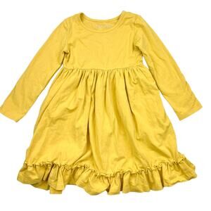 Southern Style Mustard Ruffle Dress